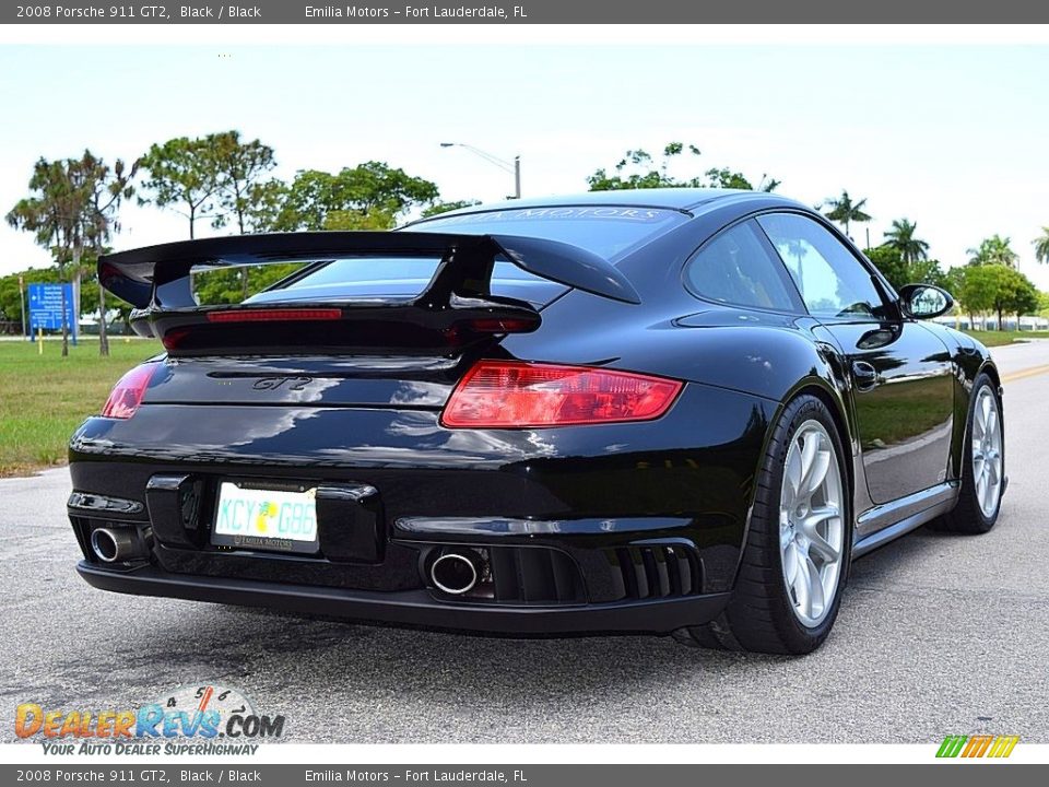 2008 Porsche 911 GT2 Black / Black Photo #8