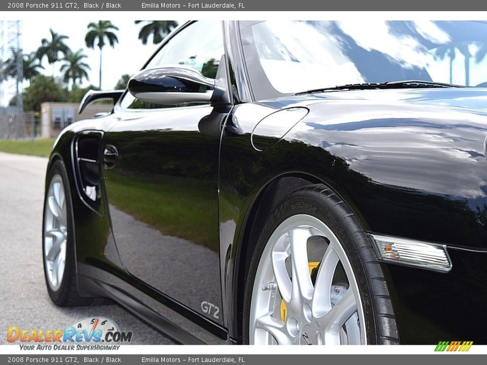 2008 Porsche 911 GT2 Black / Black Photo #10