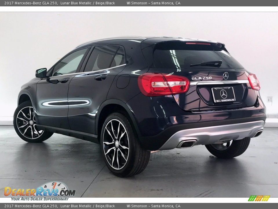 2017 Mercedes-Benz GLA 250 Lunar Blue Metallic / Beige/Black Photo #10