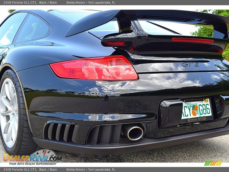 2008 Porsche 911 GT2 Black / Black Photo #12