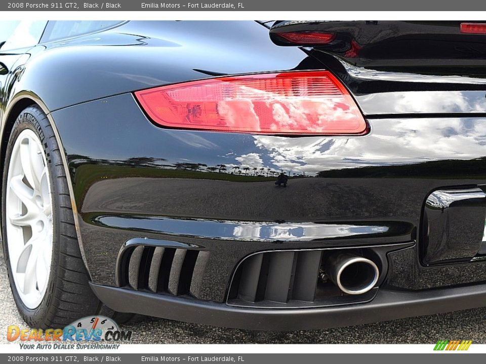 2008 Porsche 911 GT2 Black / Black Photo #13