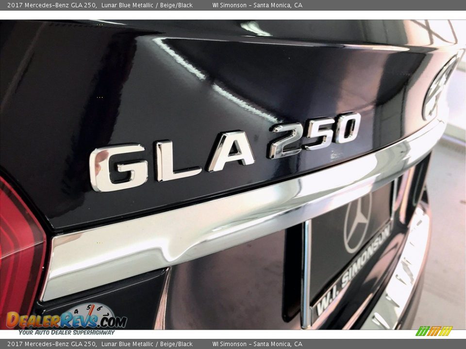 2017 Mercedes-Benz GLA 250 Lunar Blue Metallic / Beige/Black Photo #27