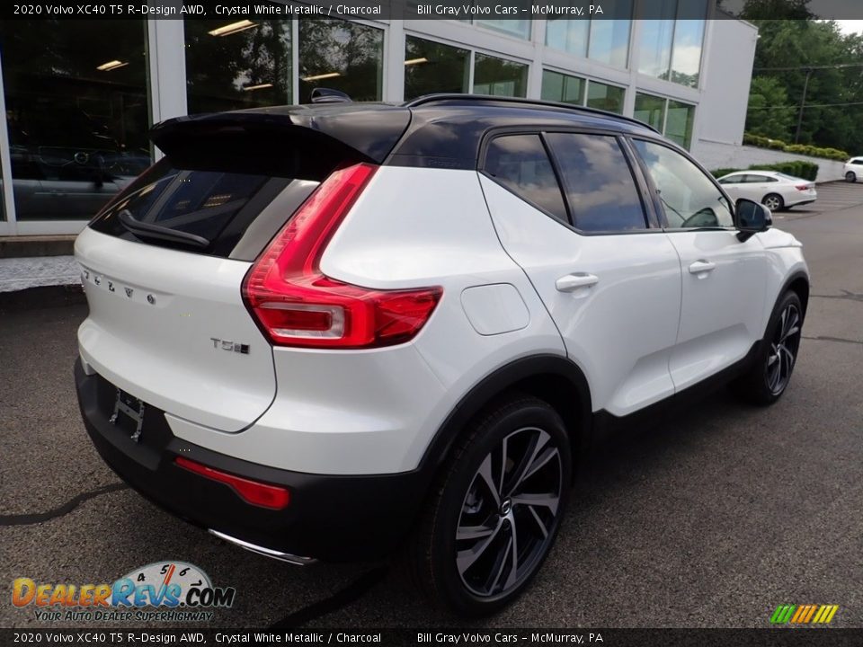 2020 Volvo XC40 T5 R-Design AWD Crystal White Metallic / Charcoal Photo #2