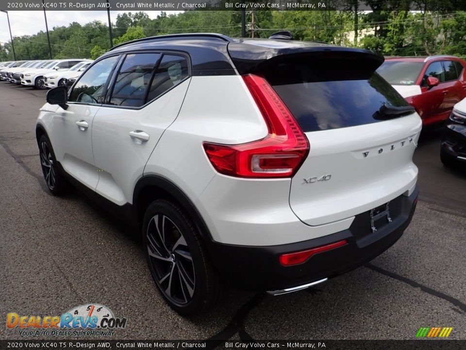 2020 Volvo XC40 T5 R-Design AWD Crystal White Metallic / Charcoal Photo #4