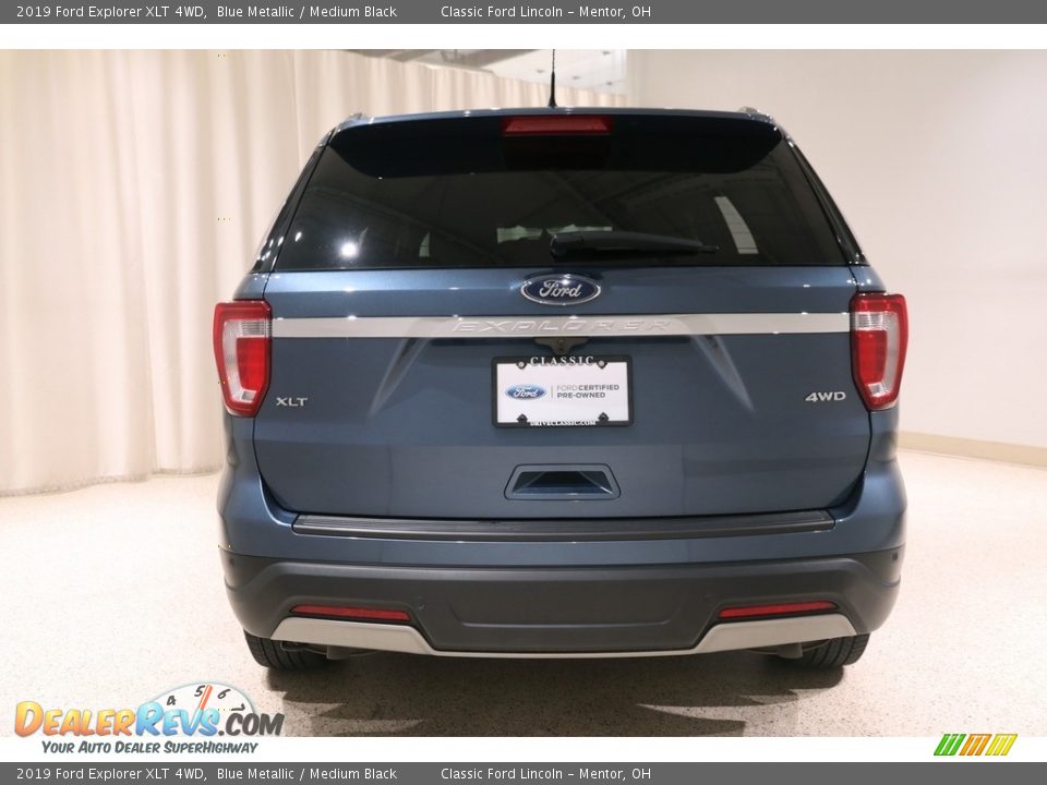 2019 Ford Explorer XLT 4WD Blue Metallic / Medium Black Photo #22