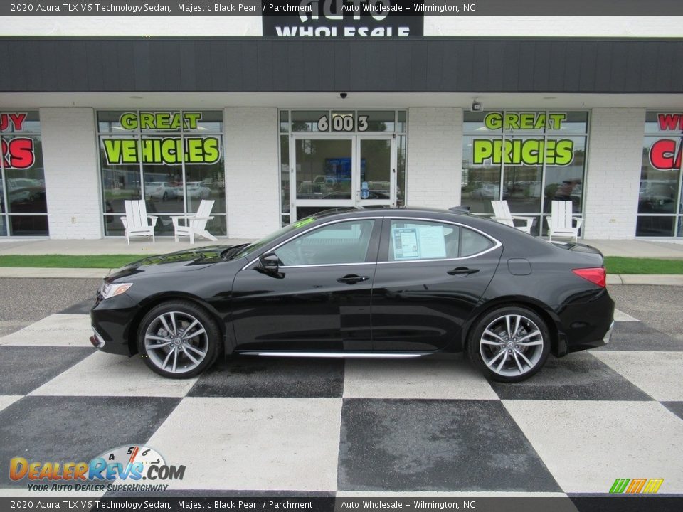 2020 Acura TLX V6 Technology Sedan Majestic Black Pearl / Parchment Photo #1