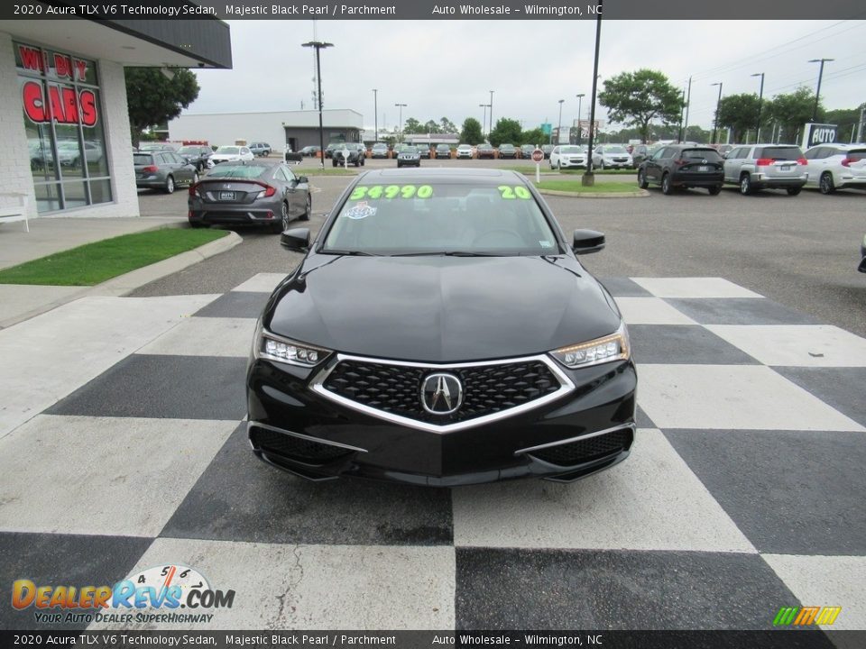 2020 Acura TLX V6 Technology Sedan Majestic Black Pearl / Parchment Photo #2