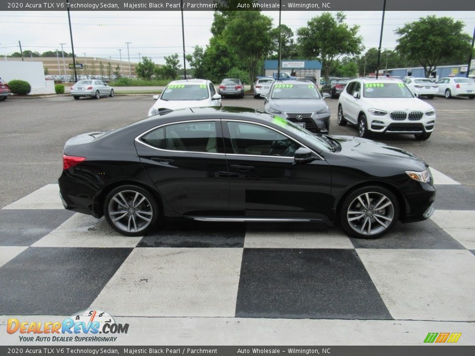 2020 Acura TLX V6 Technology Sedan Majestic Black Pearl / Parchment Photo #3