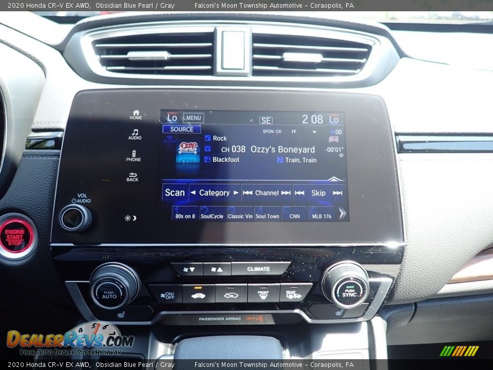2020 Honda CR-V EX AWD Obsidian Blue Pearl / Gray Photo #13