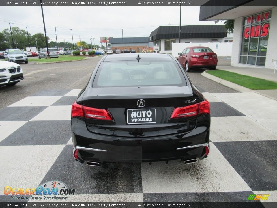 2020 Acura TLX V6 Technology Sedan Majestic Black Pearl / Parchment Photo #4