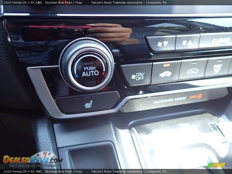 2020 Honda CR-V EX AWD Obsidian Blue Pearl / Gray Photo #15