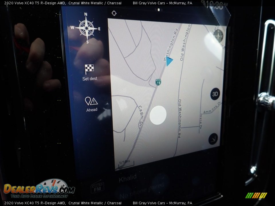 2020 Volvo XC40 T5 R-Design AWD Crystal White Metallic / Charcoal Photo #13