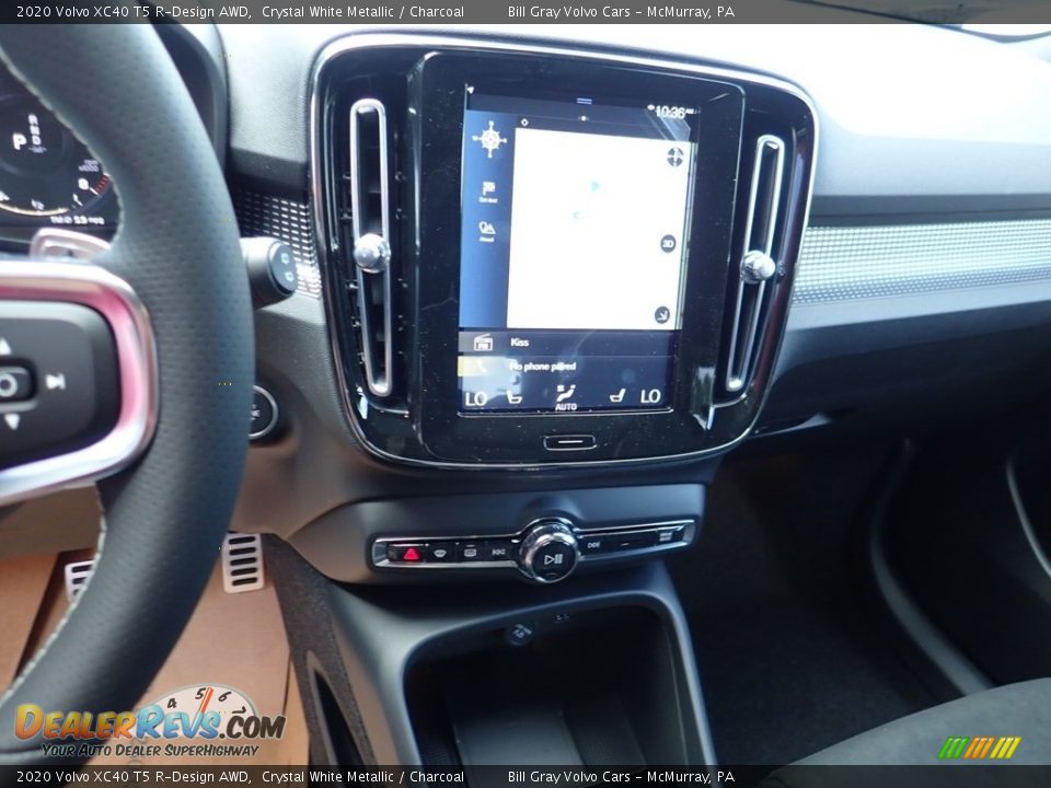 2020 Volvo XC40 T5 R-Design AWD Crystal White Metallic / Charcoal Photo #14