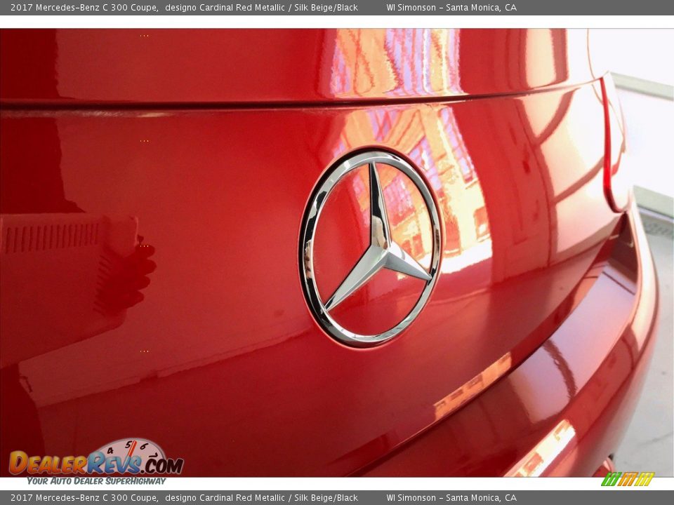 2017 Mercedes-Benz C 300 Coupe designo Cardinal Red Metallic / Silk Beige/Black Photo #7