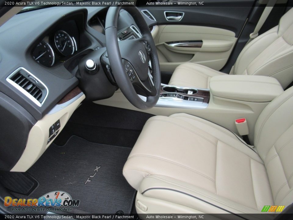 2020 Acura TLX V6 Technology Sedan Majestic Black Pearl / Parchment Photo #10