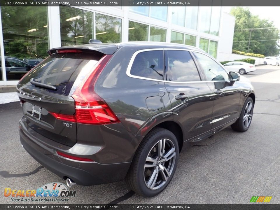 2020 Volvo XC60 T5 AWD Momentum Pine Grey Metallic / Blonde Photo #2