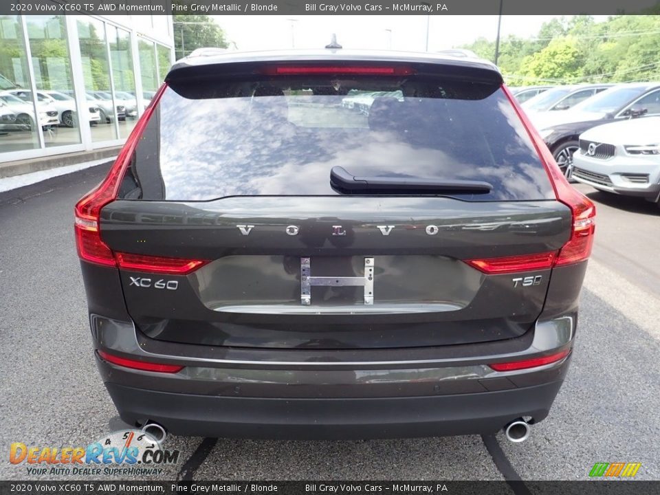 2020 Volvo XC60 T5 AWD Momentum Pine Grey Metallic / Blonde Photo #3