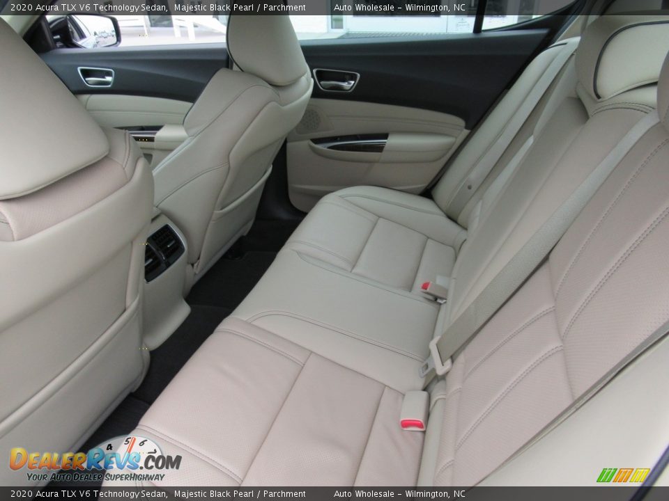 2020 Acura TLX V6 Technology Sedan Majestic Black Pearl / Parchment Photo #12