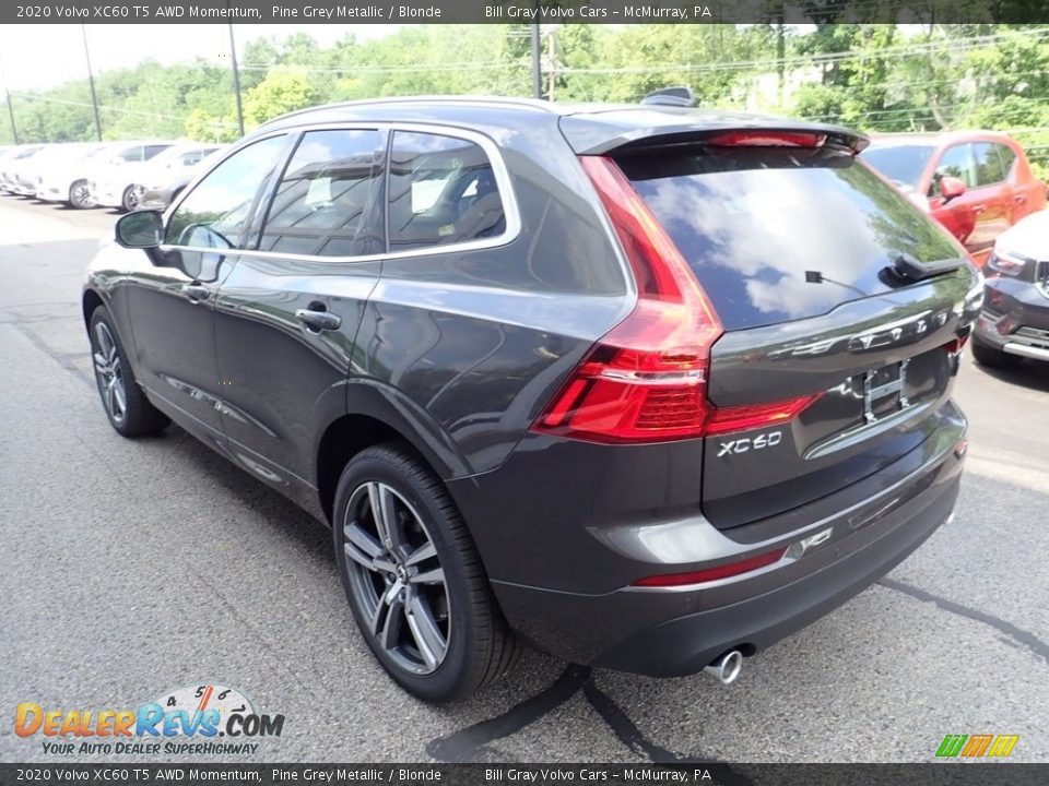 2020 Volvo XC60 T5 AWD Momentum Pine Grey Metallic / Blonde Photo #4
