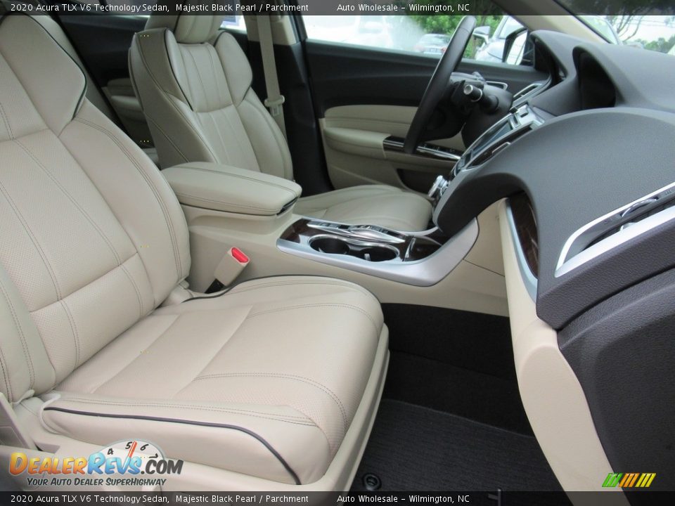 2020 Acura TLX V6 Technology Sedan Majestic Black Pearl / Parchment Photo #13