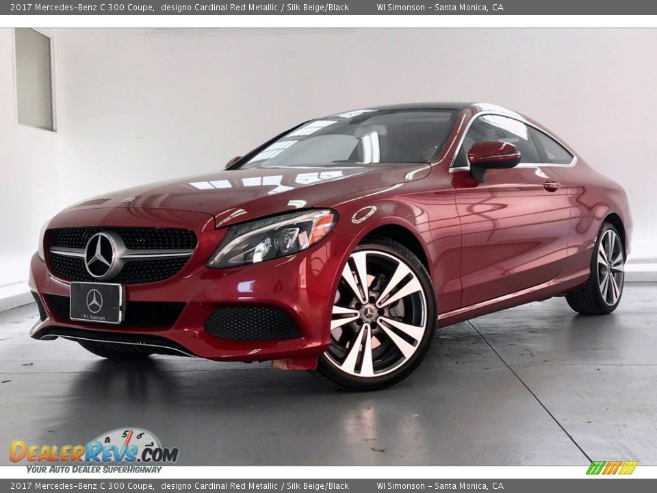 2017 Mercedes-Benz C 300 Coupe designo Cardinal Red Metallic / Silk Beige/Black Photo #12