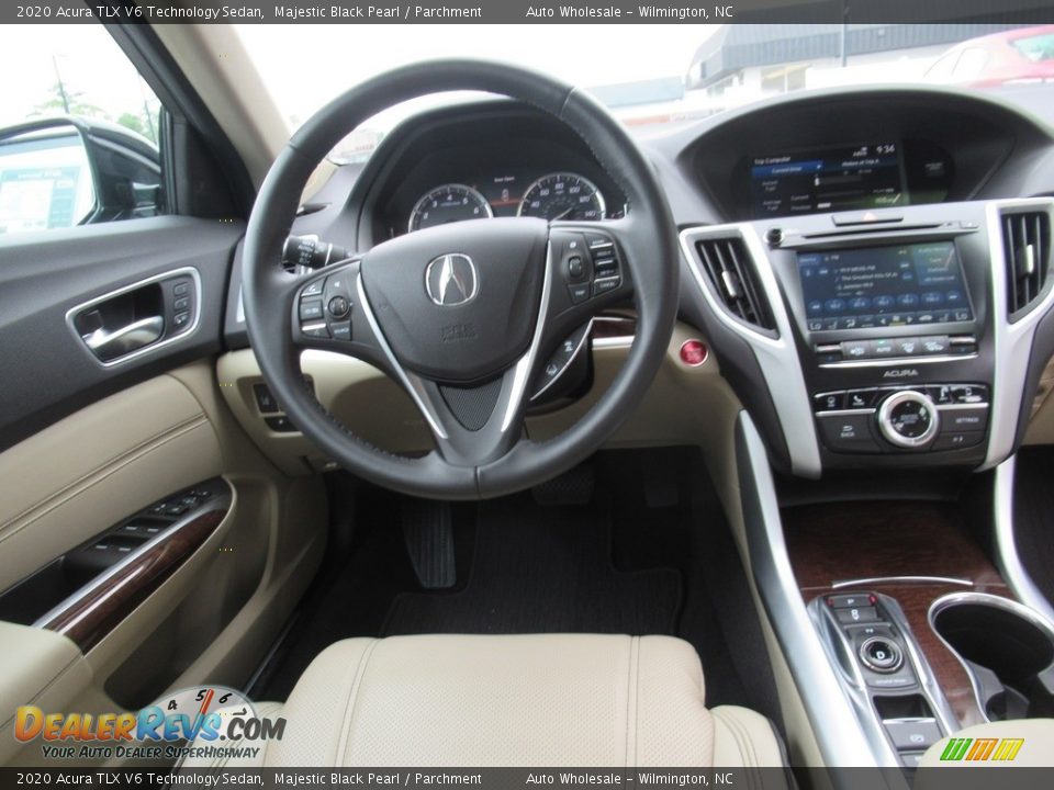 2020 Acura TLX V6 Technology Sedan Majestic Black Pearl / Parchment Photo #15