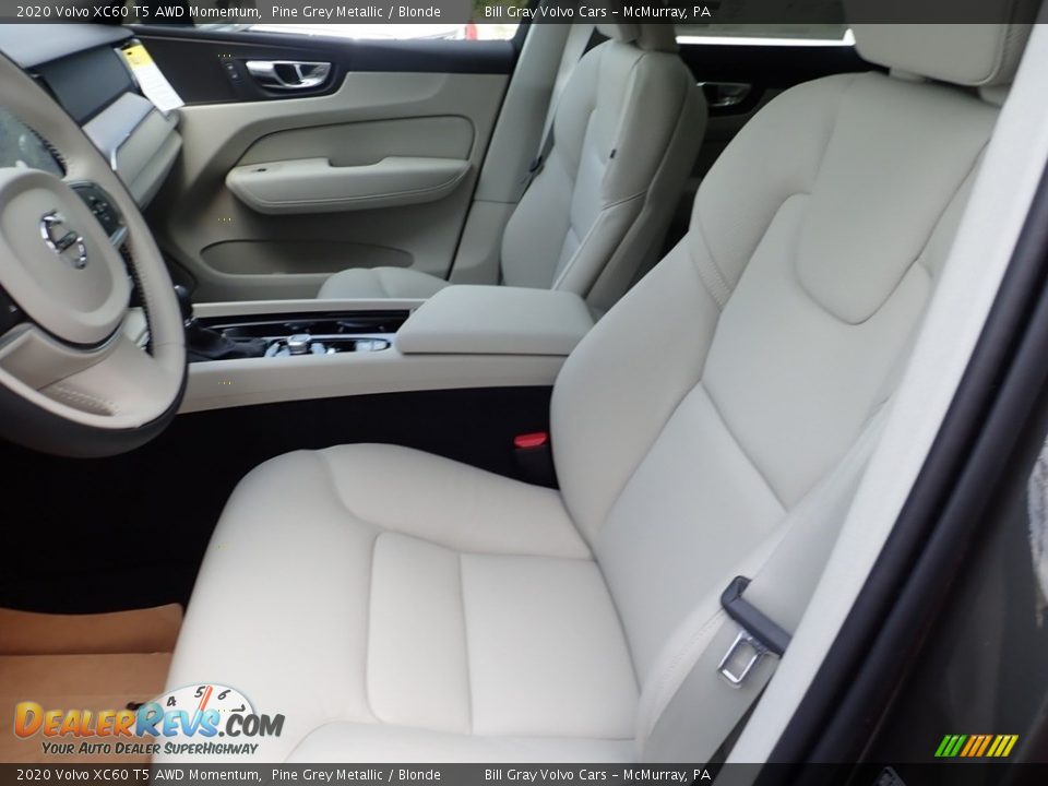 2020 Volvo XC60 T5 AWD Momentum Pine Grey Metallic / Blonde Photo #7