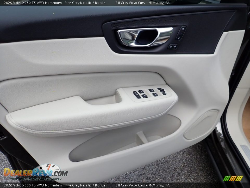 2020 Volvo XC60 T5 AWD Momentum Pine Grey Metallic / Blonde Photo #10