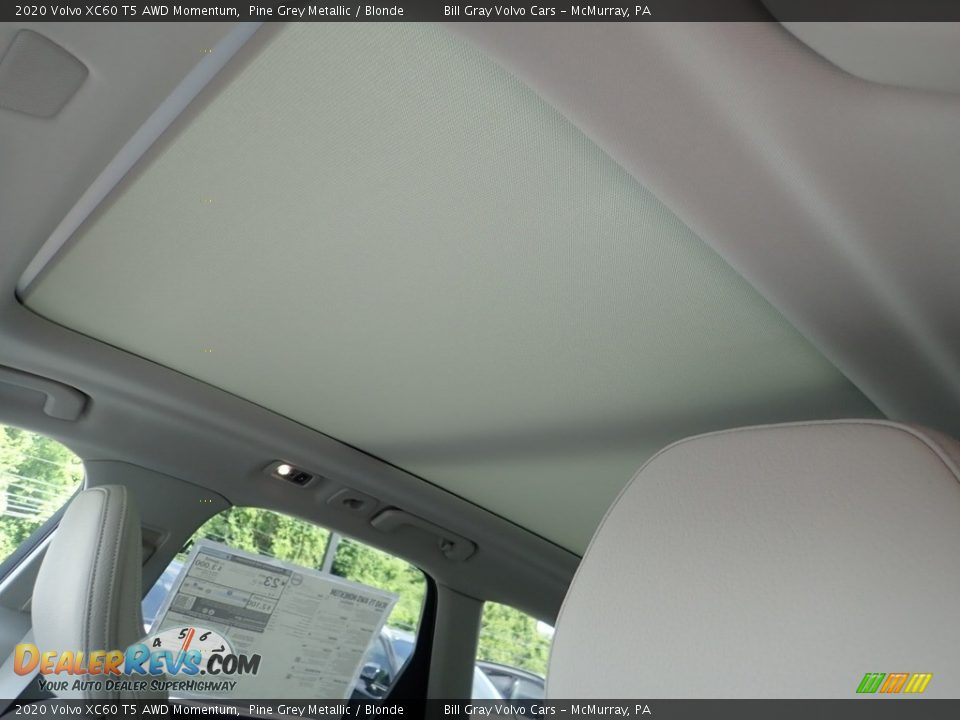 2020 Volvo XC60 T5 AWD Momentum Pine Grey Metallic / Blonde Photo #11