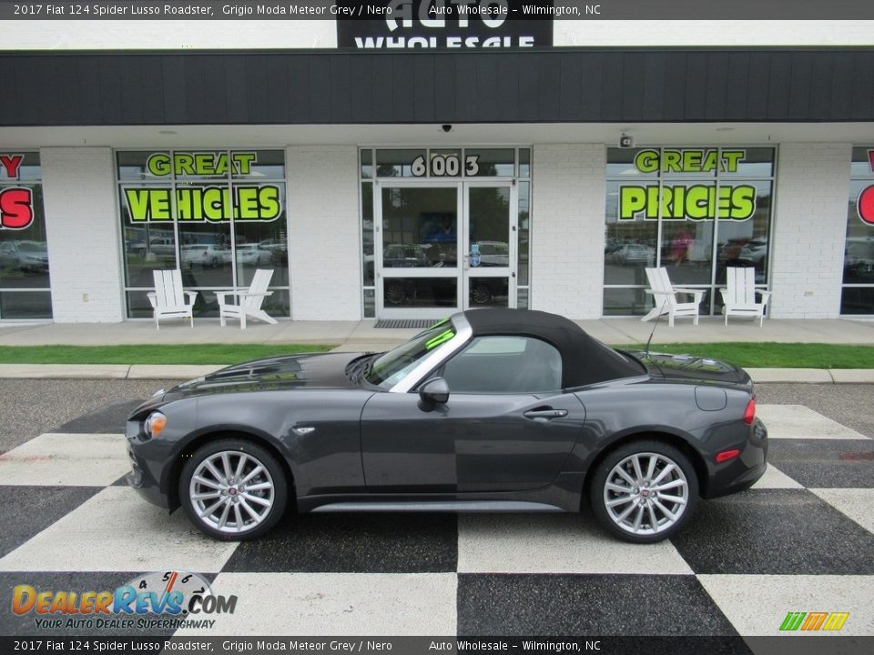 2017 Fiat 124 Spider Lusso Roadster Grigio Moda Meteor Grey / Nero Photo #1