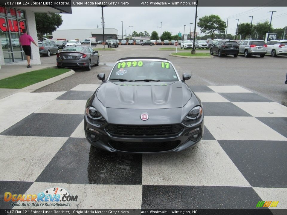 2017 Fiat 124 Spider Lusso Roadster Grigio Moda Meteor Grey / Nero Photo #2