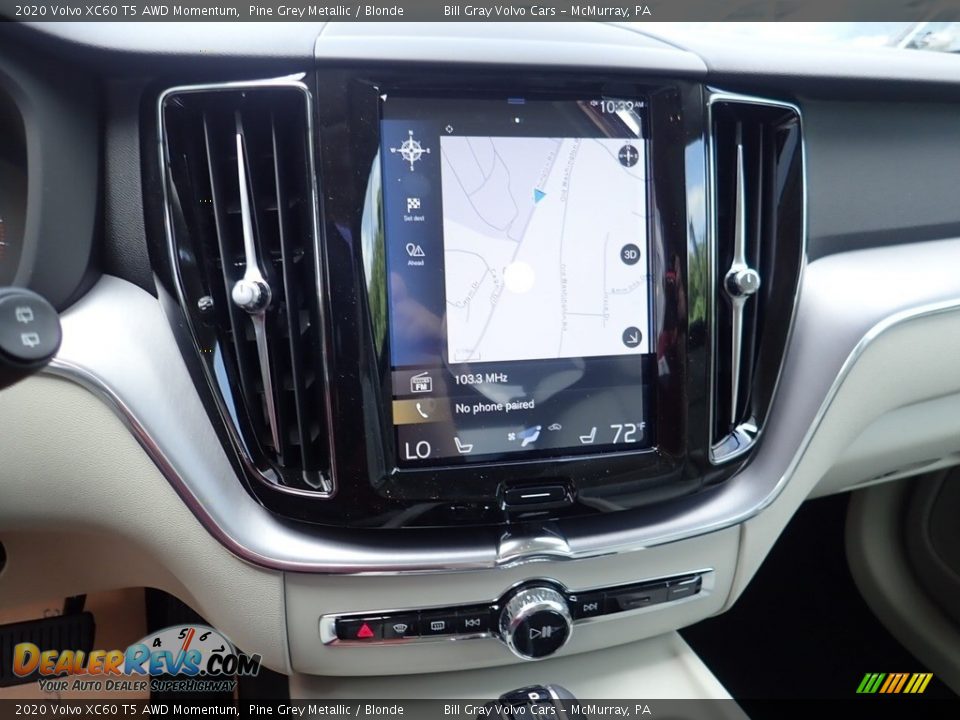 2020 Volvo XC60 T5 AWD Momentum Pine Grey Metallic / Blonde Photo #14