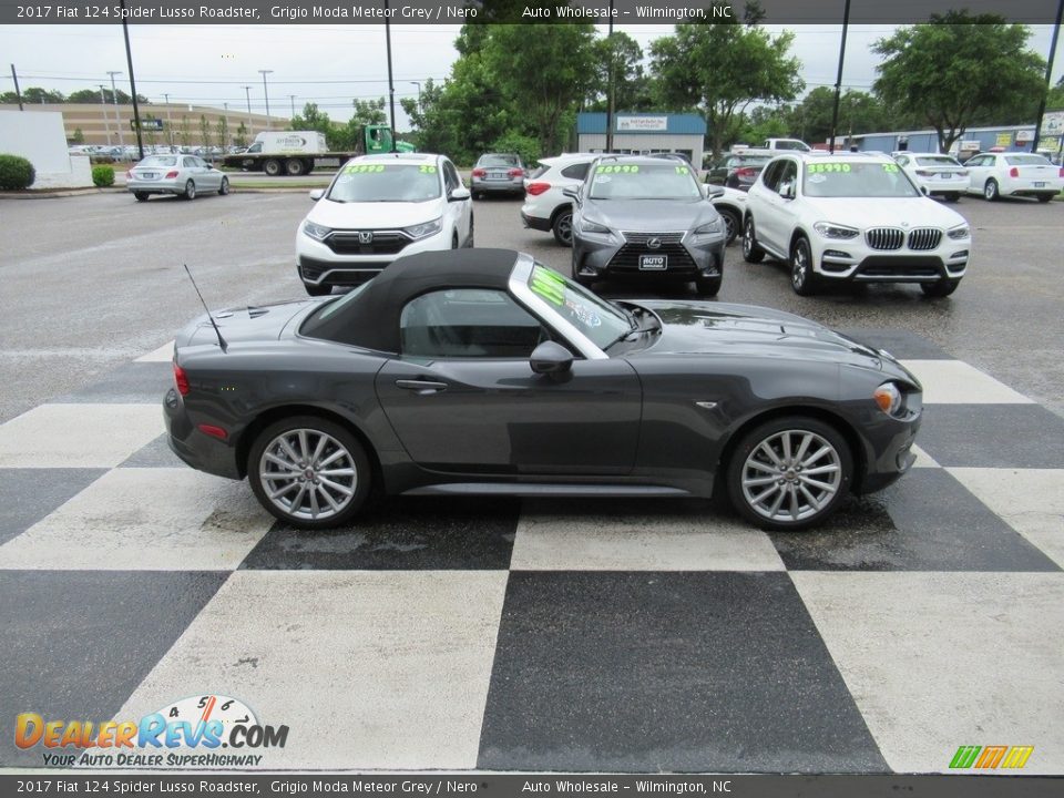 2017 Fiat 124 Spider Lusso Roadster Grigio Moda Meteor Grey / Nero Photo #3