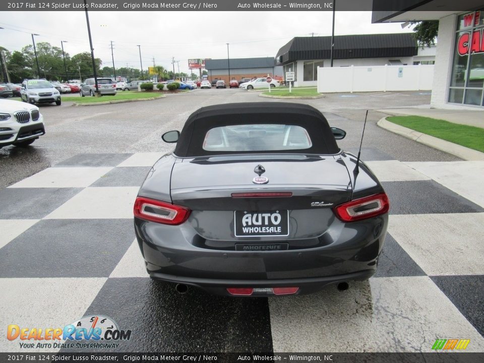2017 Fiat 124 Spider Lusso Roadster Grigio Moda Meteor Grey / Nero Photo #4
