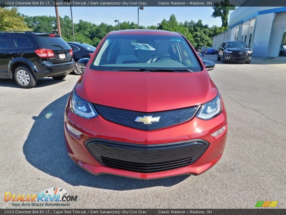 2020 Chevrolet Bolt EV LT Cajun Red Tintcoat / Dark Galvanized/­Sky Cool Gray Photo #4