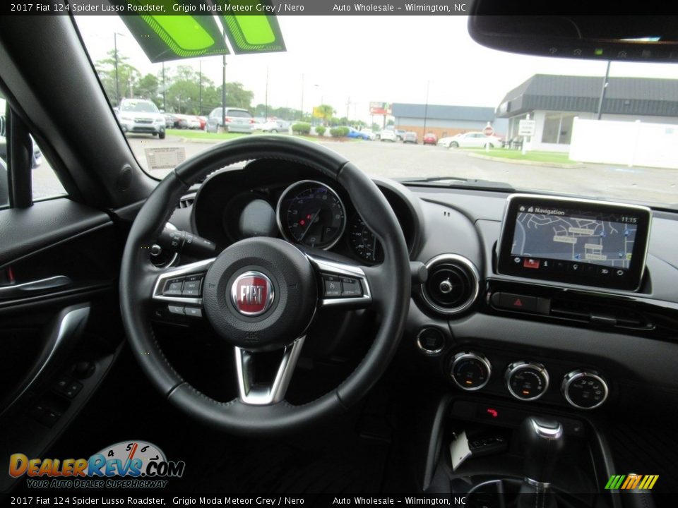 2017 Fiat 124 Spider Lusso Roadster Grigio Moda Meteor Grey / Nero Photo #12