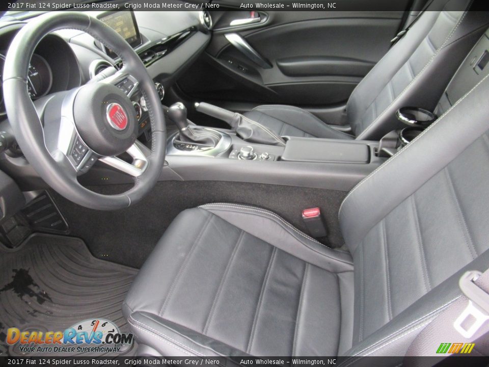 2017 Fiat 124 Spider Lusso Roadster Grigio Moda Meteor Grey / Nero Photo #13