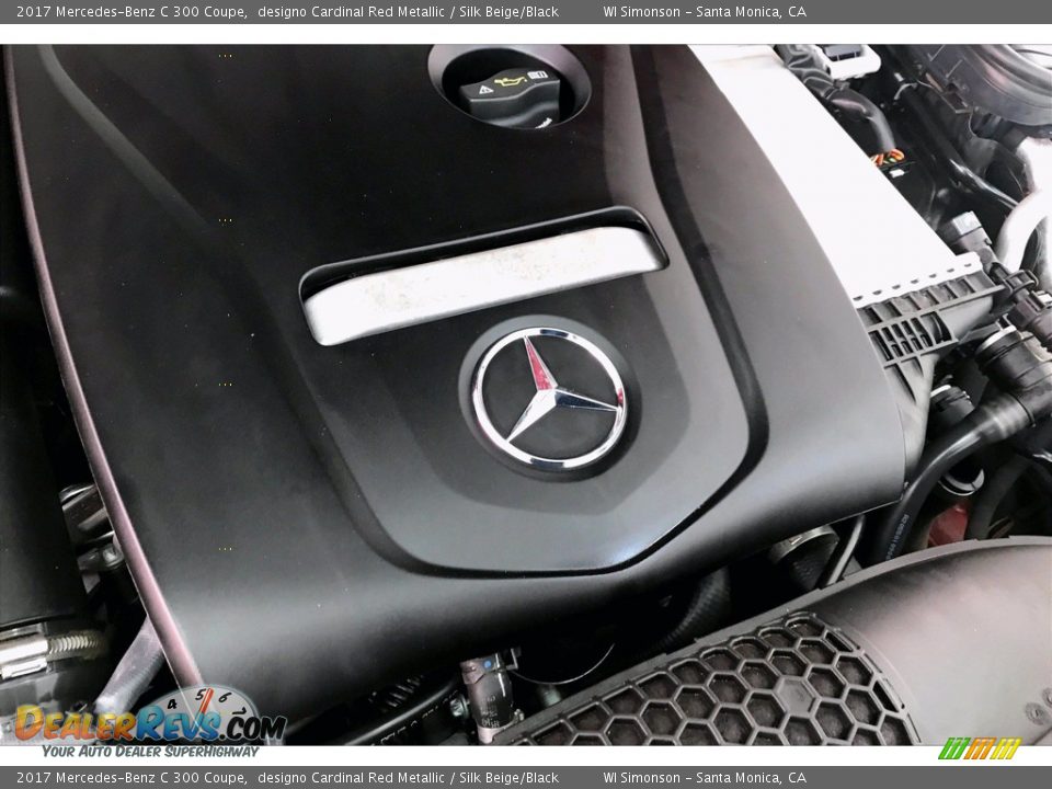 2017 Mercedes-Benz C 300 Coupe designo Cardinal Red Metallic / Silk Beige/Black Photo #31