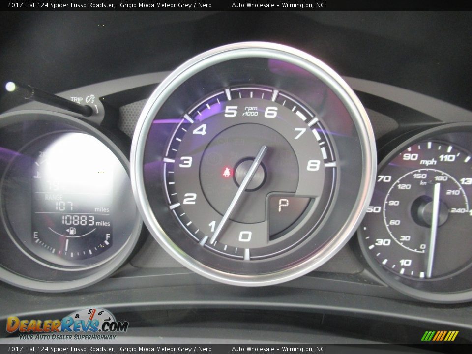 2017 Fiat 124 Spider Lusso Roadster Grigio Moda Meteor Grey / Nero Photo #15