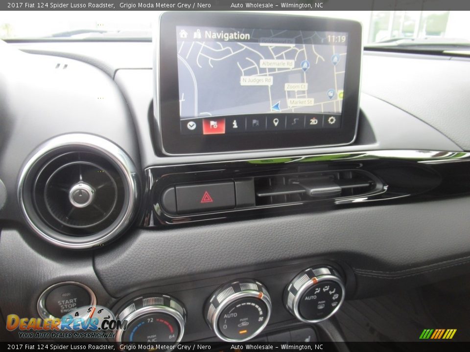 2017 Fiat 124 Spider Lusso Roadster Grigio Moda Meteor Grey / Nero Photo #16