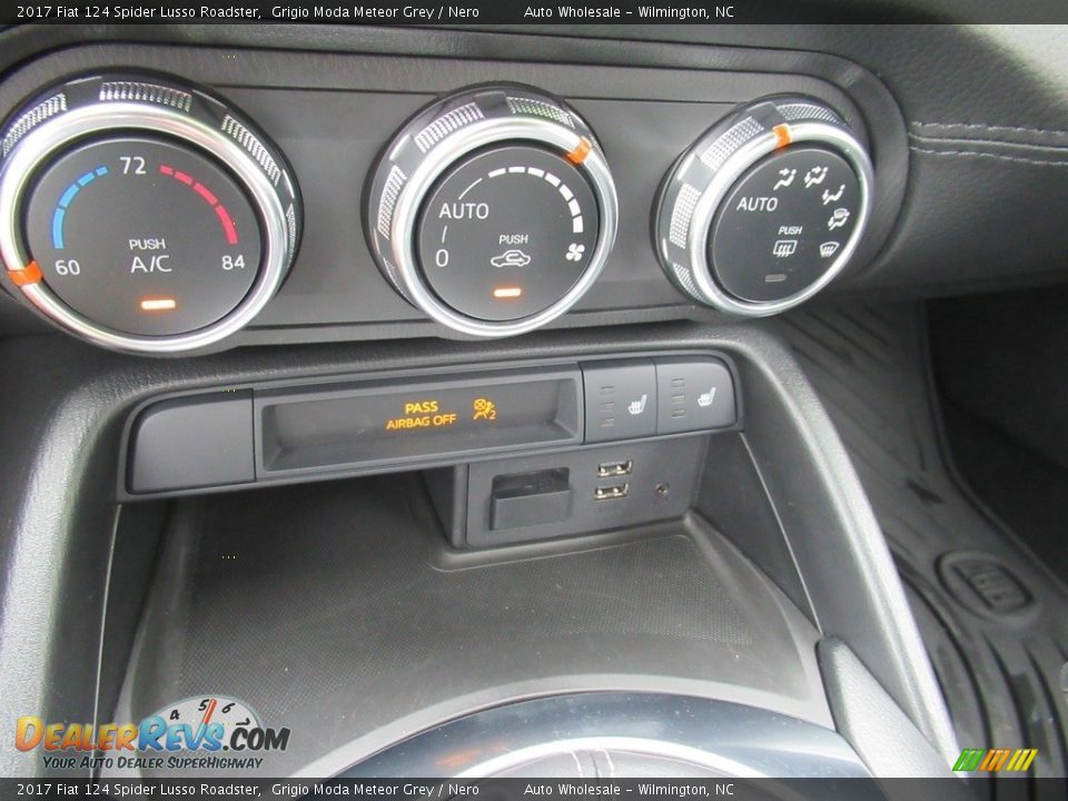 2017 Fiat 124 Spider Lusso Roadster Grigio Moda Meteor Grey / Nero Photo #18