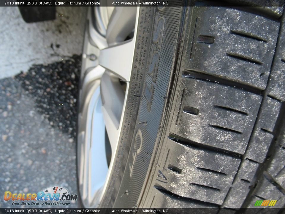 2018 Infiniti Q50 3.0t AWD Liquid Platinum / Graphite Photo #8