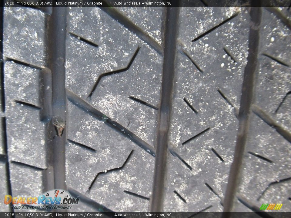 2018 Infiniti Q50 3.0t AWD Liquid Platinum / Graphite Photo #9