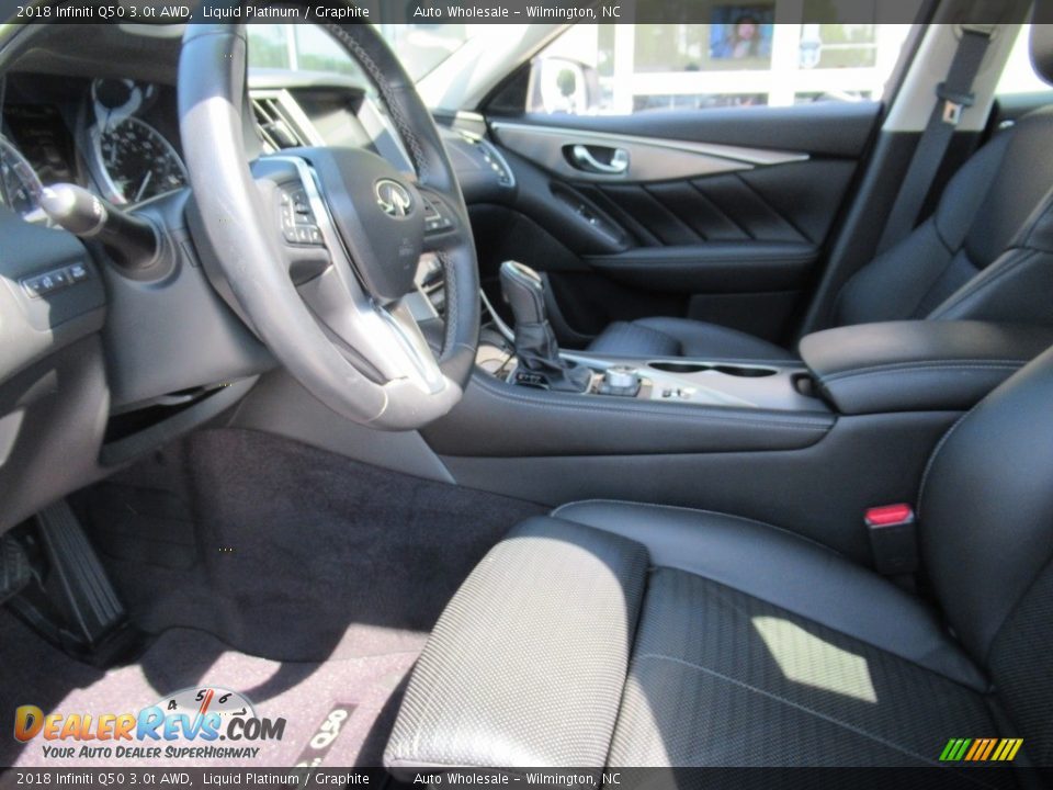2018 Infiniti Q50 3.0t AWD Liquid Platinum / Graphite Photo #10