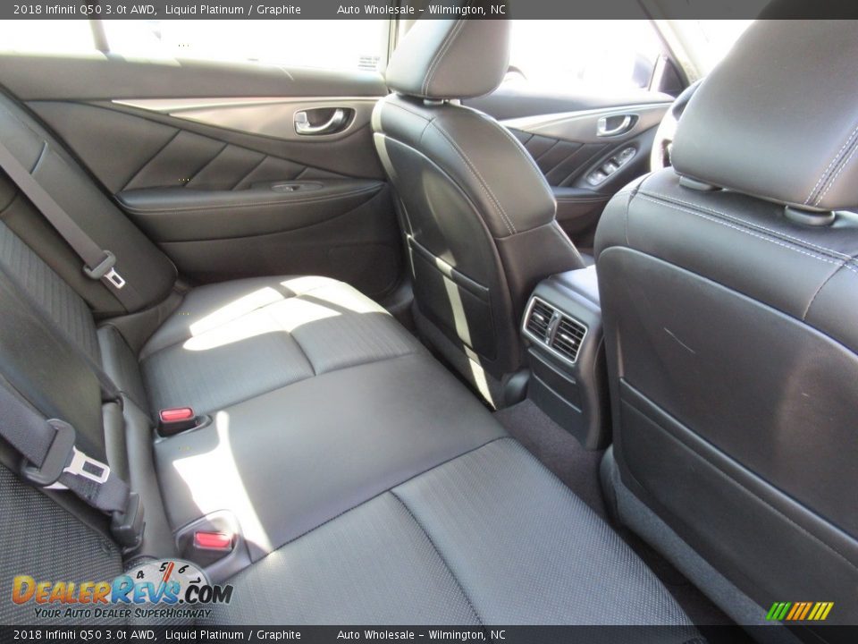 2018 Infiniti Q50 3.0t AWD Liquid Platinum / Graphite Photo #13