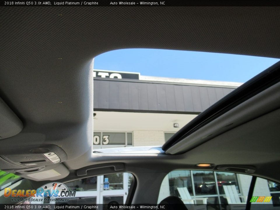 2018 Infiniti Q50 3.0t AWD Liquid Platinum / Graphite Photo #14