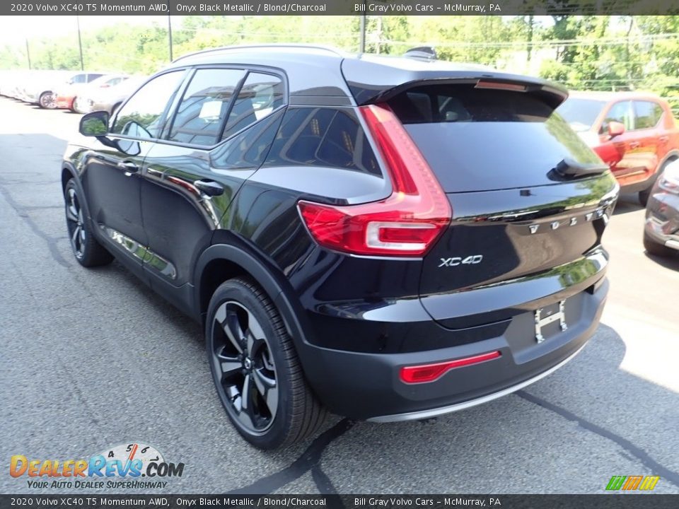 2020 Volvo XC40 T5 Momentum AWD Onyx Black Metallic / Blond/Charcoal Photo #4