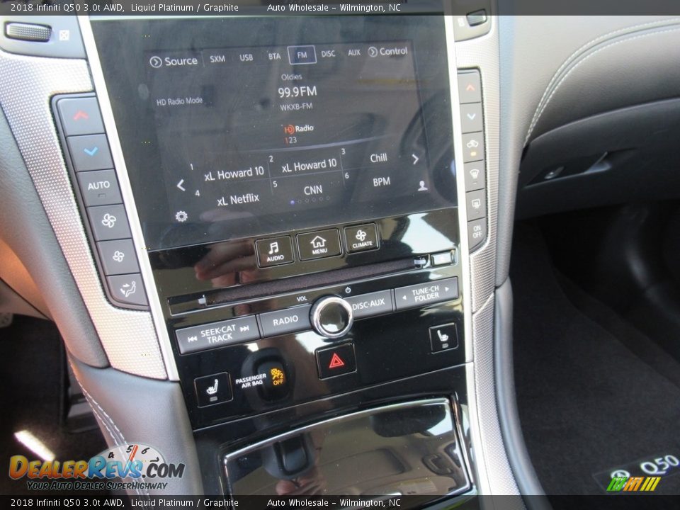 2018 Infiniti Q50 3.0t AWD Liquid Platinum / Graphite Photo #18