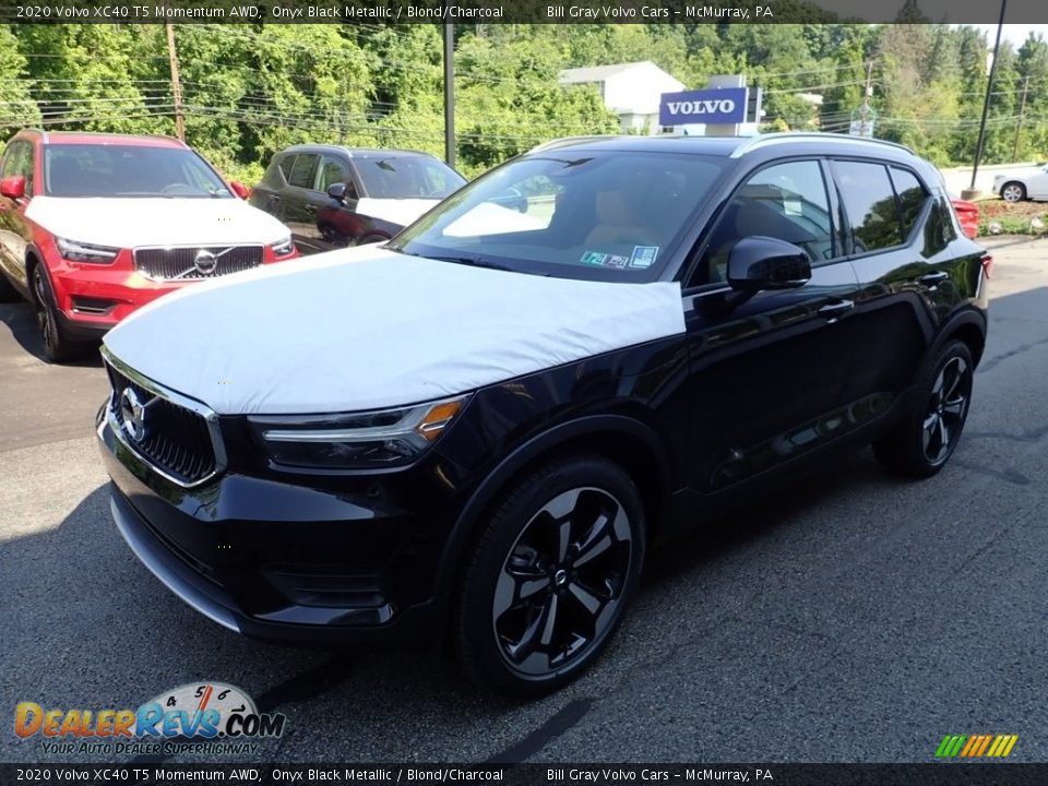 2020 Volvo XC40 T5 Momentum AWD Onyx Black Metallic / Blond/Charcoal Photo #5