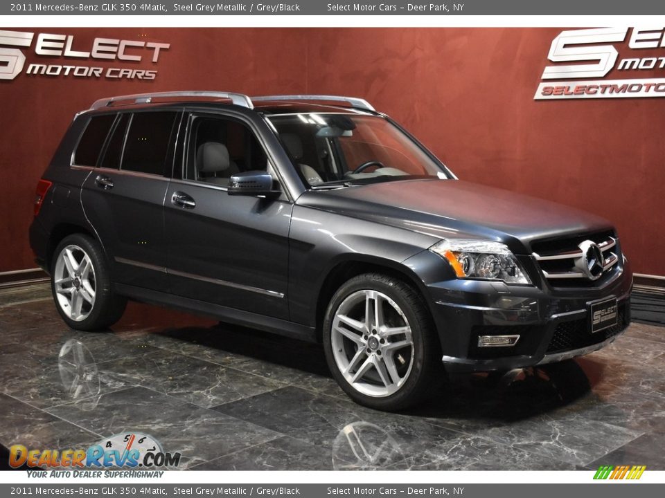 2011 Mercedes-Benz GLK 350 4Matic Steel Grey Metallic / Grey/Black Photo #3